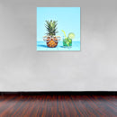 Cuadro Decorativo Pop Art, Piña Azul pop