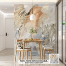 Cuadro Decorativo Abstracto, Pinceladas beige