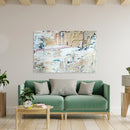 Cuadro Decorativo de Arte, pinceladas beige