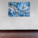 Cuadro Decorativo Invierno, vista aérea pinos