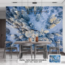 Cuadro Decorativo Invierno, vista aérea pinos