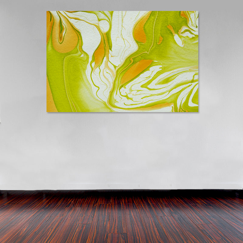 Cuadro Decorativo Abstracto, pinturas verdes