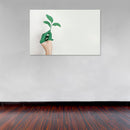 Cuadro Decorativo de Arte, planta en pintura