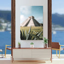 Cuadro Decorativo México Pirámide y agaves