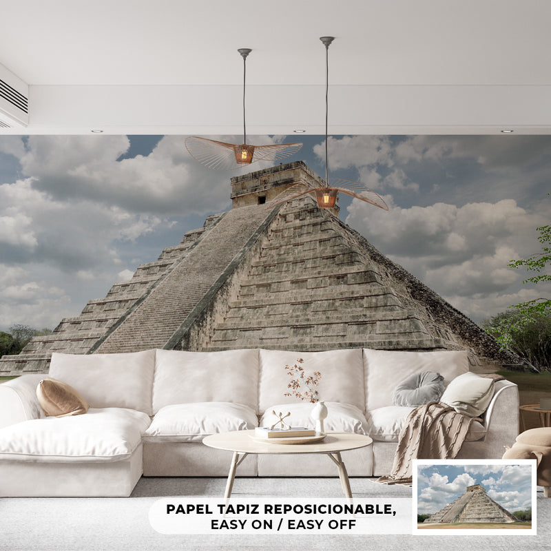 Decorativo México, pirámide de Chichén Itzá