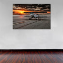 Cuadro Decorativo Planeador en el atardecer