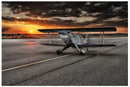 Cuadro Decorativo Planeador en el atardecer