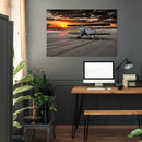 Cuadro Decorativo Planeador en el atardecer