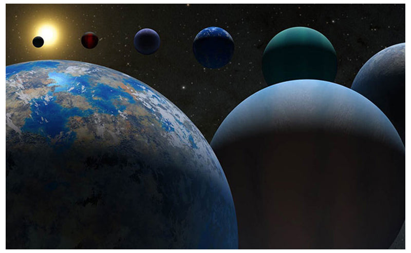 Cuadro Decorativo Espacial, Planetas del sistema solar