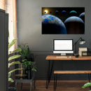 Cuadro Decorativo Espacial, Planetas del sistema solar