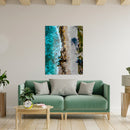 Cuadro Decorativo Playa rocas y tierra