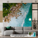 Decorativo Playa rocosa, vista aérea