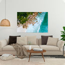 Cuadro Decorativo Playa rocosa, vista aérea