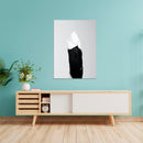 Cuadro Decorativo pluma blanco y negro