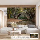 Cuadro Decorativo Otoño, puente en el río