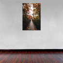 Cuadro Decorativo Otoño, puente colgante