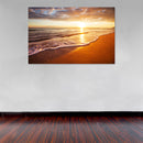 Cuadro Decorativo Playa, Puesta de sol