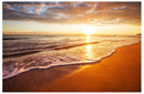 Cuadro Decorativo Playa, Puesta de sol