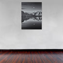 Cuadro Decorativo Blanco y negro, reflejo de la noche