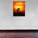 Cuadro Decorativo Película, El Rey León, atardecer