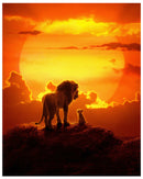 Cuadro Decorativo Película, El Rey León, atardecer