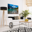 Cuadro Decorativo, Río y montañas del bosque