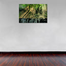 Cuadro Decorativo, Atardecer en el río de la selva