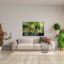 Cuadro Decorativo, Atardecer en el río de la selva