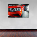 Cuadro Decorativo Carro rojo estacionado