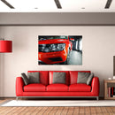 Cuadro Decorativo Carro rojo estacionado