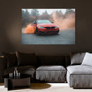 Cuadro Decorativo BMW cobre, derrapando
