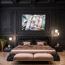 Cuadro Decorativo Dinero, Rollitos de billetes