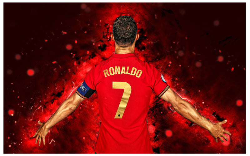Cuadro Decorativo Deportes, Cristiano Ronaldo Dorsal 7