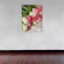 Cuadro Decorativo Floral Rosas blancas y rosadas