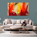 Cuadro Decorativo Abstracto, pinceladas cálidas