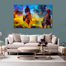 Cuadro Decorativo, Arte abstracto, jinetes