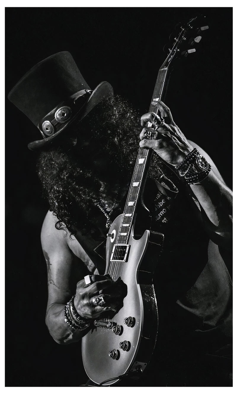 Decorativo Música, Slash blanco y negro