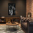 Cuadro Decorativo Música, Slash blanco y negro