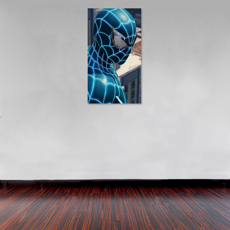 Cuadro Decorativo Película, Spiderman azul