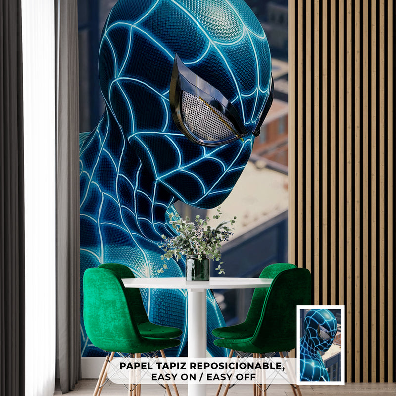 Cuadro Decorativo Película, Spiderman azul