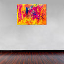 Cuadro Decorativo Pop Art, Splater colorido naranja
