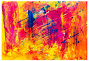 Cuadro Decorativo Pop Art, Splater colorido naranja