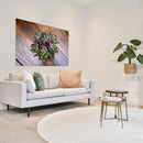 Cuadro Decorativo Floral, suculenta rojiza