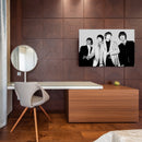 Cuadro Decorativo Música, The Beatles, blanco y negro