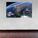 Cuadro Decorativo Espacial México desde el espacio