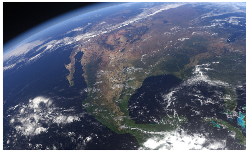 Cuadro Decorativo Espacial México desde el espacio