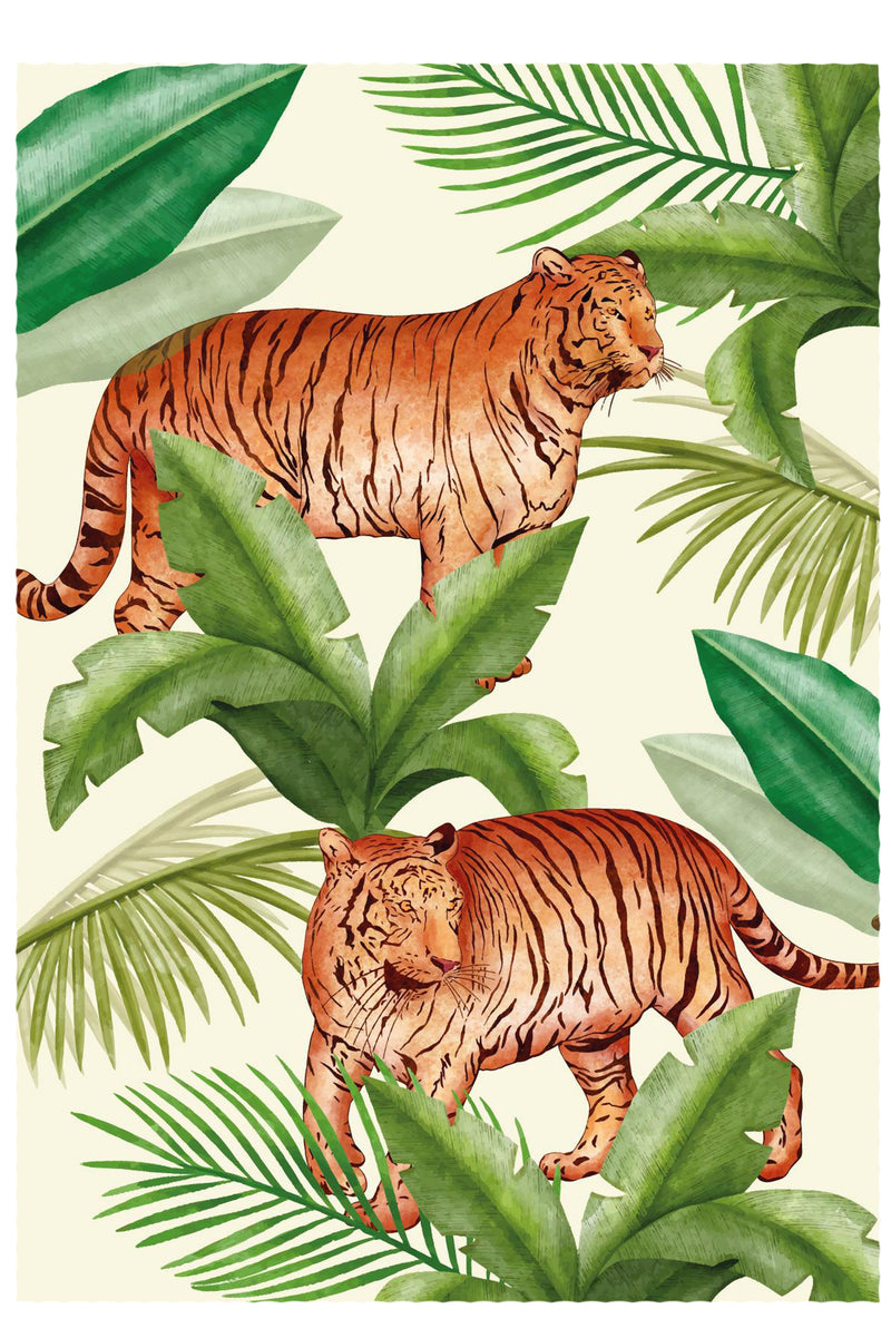 Cuadro Decorativo Infantil Tigre selva