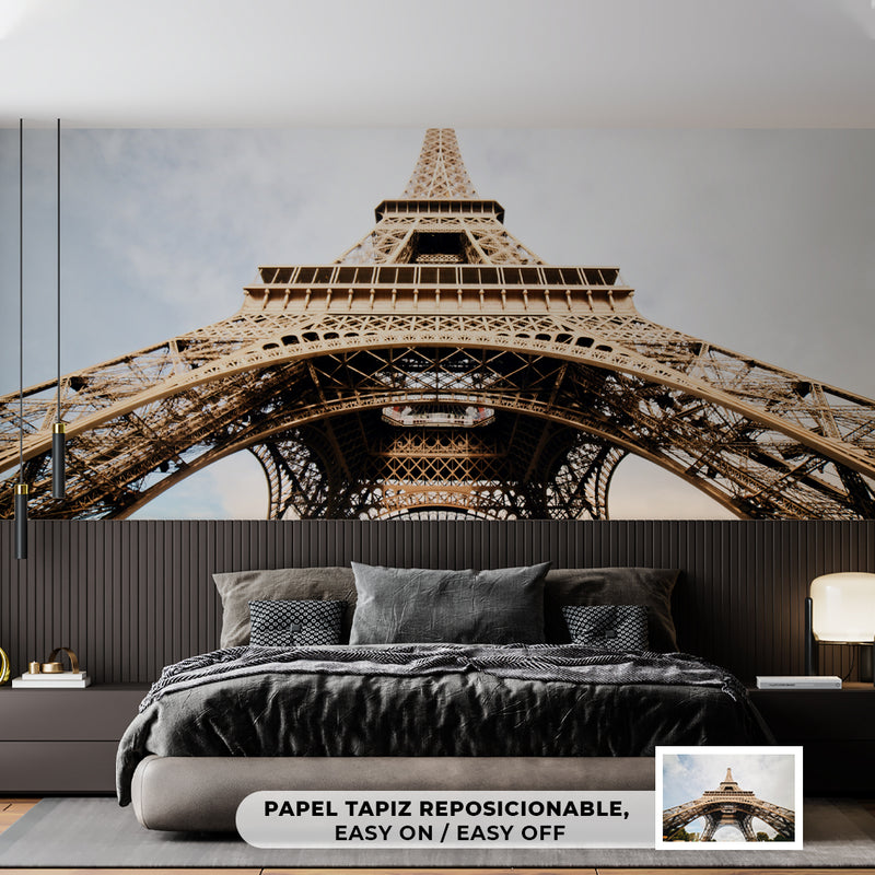 Cuadro Decorativo Arquitectura, Torre Eiffel vista inferior