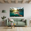 Cuadro Decorativo tortuga en el mar