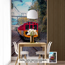 Cuadro Decorativo Tren rojo y amarillo